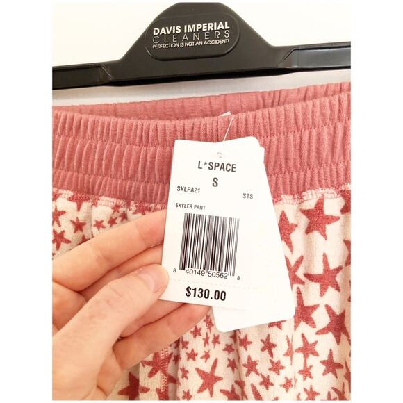 NWT L*Space Skyler Sweatpants Star Print - Picture 9 of 11